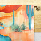 Desert Dreaming Set of 4 Kitchen Dish Towels Made in America Baha Ranch Western Wear