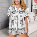 Baha Ranch Ranch Life Western Cowgirl Satin Ruffle Pajama Set Baha Ranch Western Wear