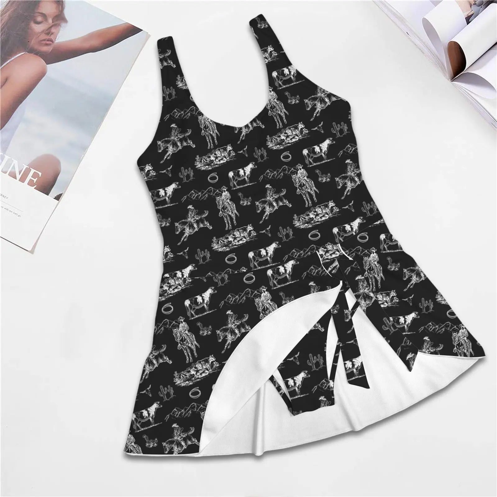 Ranch Life Skirted Swimsuit Baha Ranch Western Wear