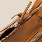 Fame Glossy Faux Leather Multi Pocket Hand Bag