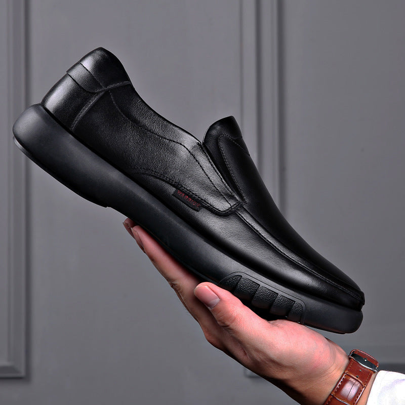 Men's casual plus size leather shoes