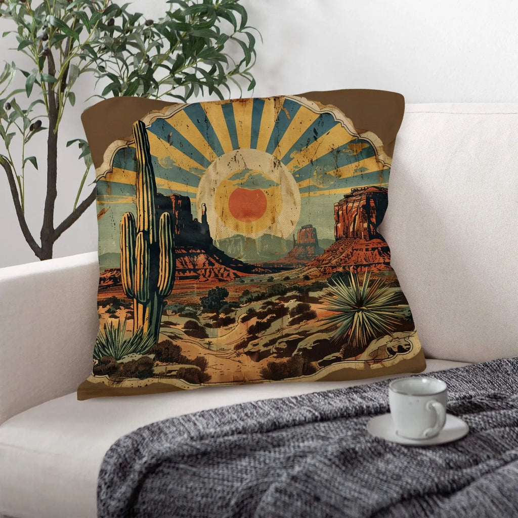 Southwestern Desert Pillow Case Made in America Baha Ranch Western Wear