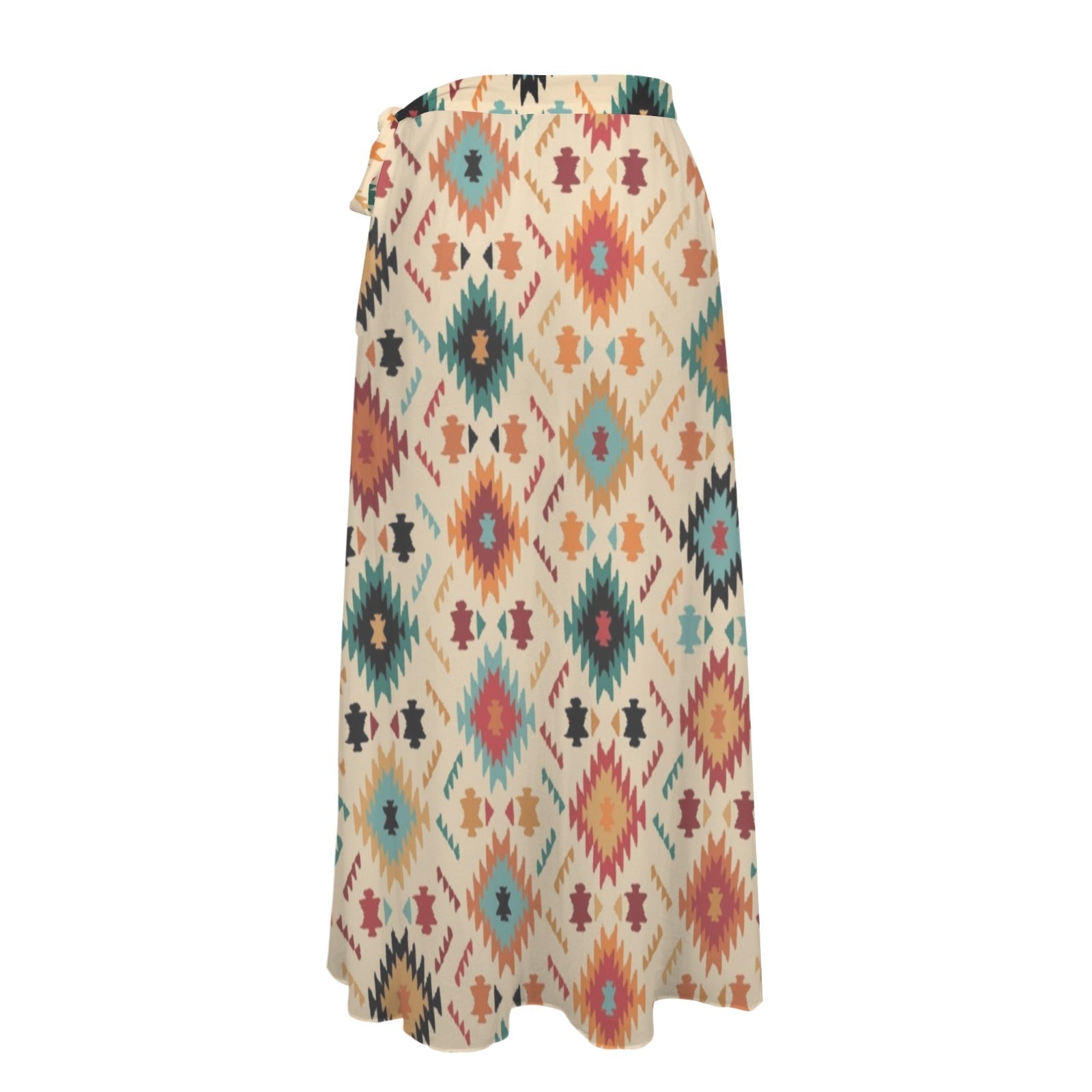 Baha Ranch Cream Aztec Beach Swim Coverup Skirt Baha Ranch Western Wear
