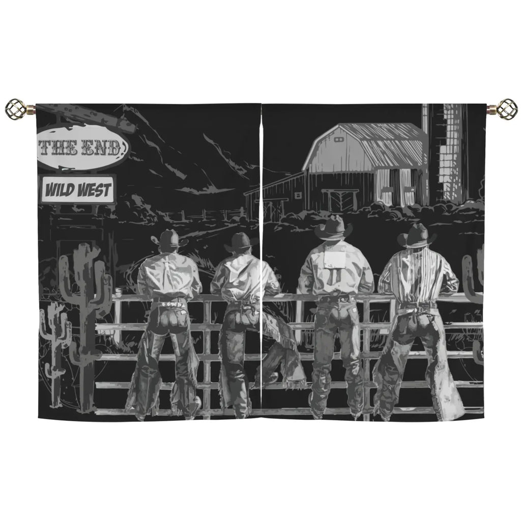 Ranching Curtains Window 28"x40" (2-Piece) Made in America Baha Ranch Western Wear