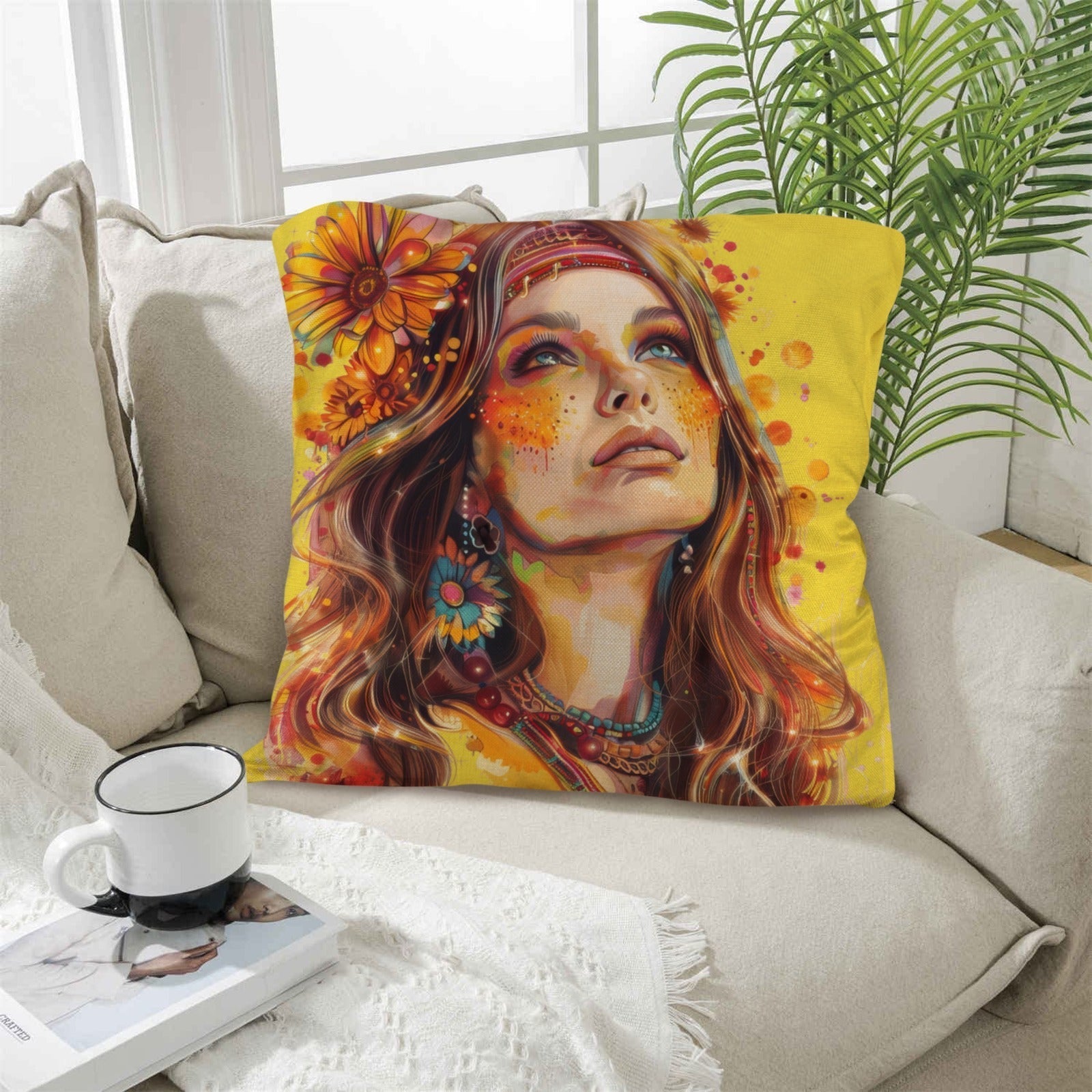 Retro Girl Pillow Case Made in America Baha Ranch Western Wear