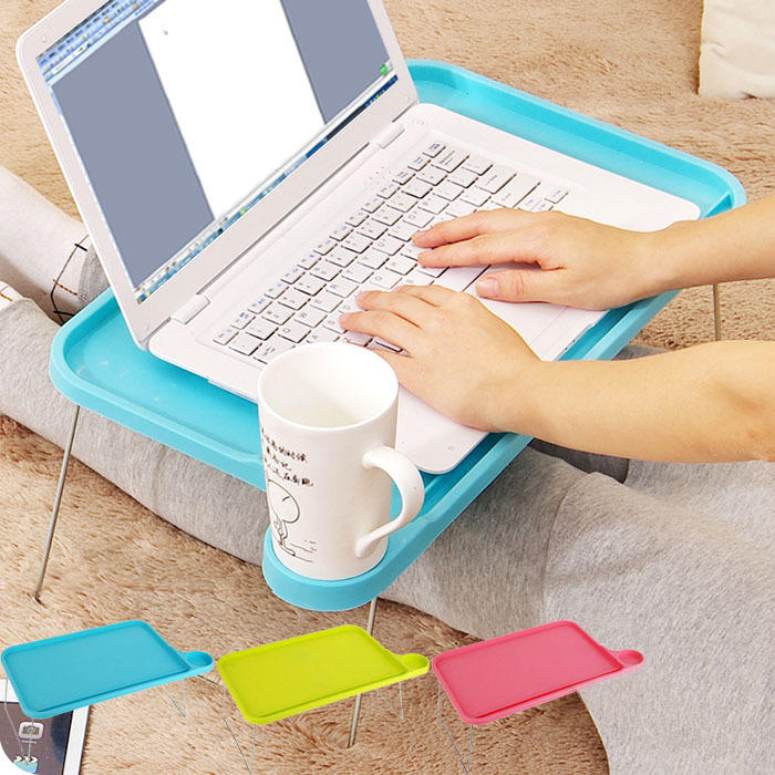 Computer folding table in bed