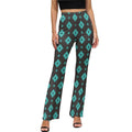 Baha Ranch Charcoal Turquoise Aztec Flare Pants Baha Ranch Western Wear