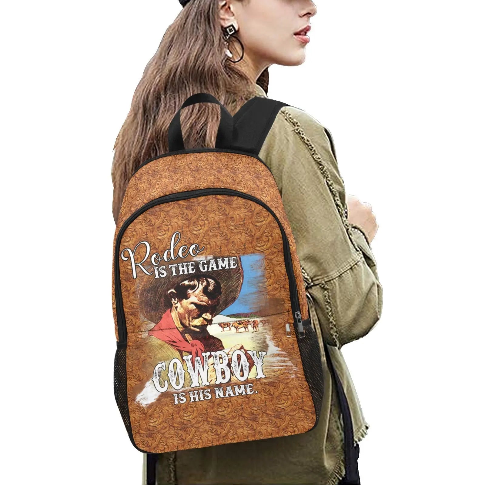 Rodeo is the Game Backpack Baha Ranch Western Wear
