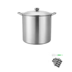 Canning Pot with Rack and Glass Lid 21 QT Stainless Steel Waterbath Canner