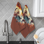 Labrador Retriever Duck Hunting Kitchen Set of 2 Dish Towels Made in America Baha Ranch Western Wear