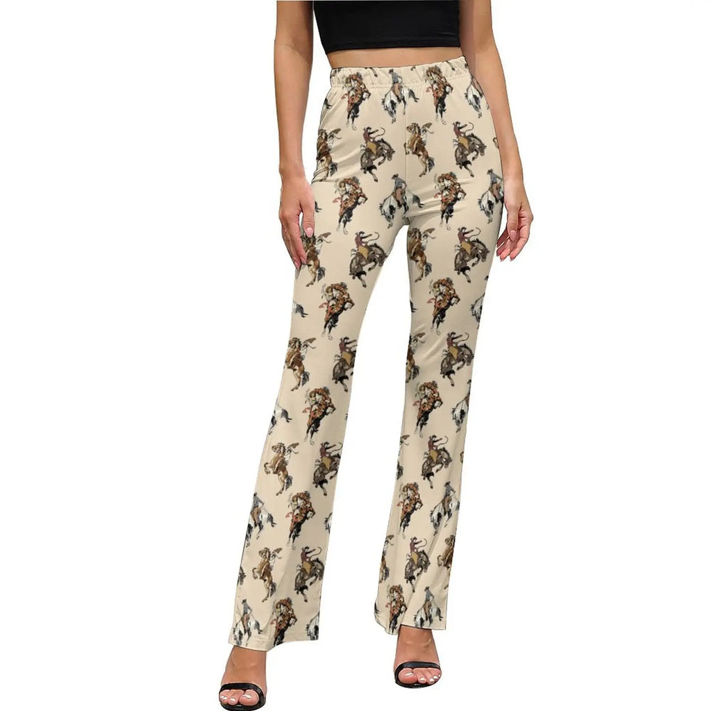 Baha Ranch Vintage Rodeo Cowgirl Flare Pants Baha Ranch Western Wear