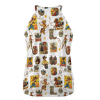Baha Ranch Vintage Cowgirl Collage Western Tank Top Baha Ranch Western Wear