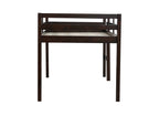 Solid Wooden, Rubber Wooden Twin Loft Bed with Ladder, Bed Platform of Strengthened Slats , Espresso
