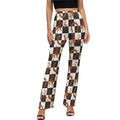 Baha Ranch Checkered Rodeo Flare Pants Baha Ranch Western Wear