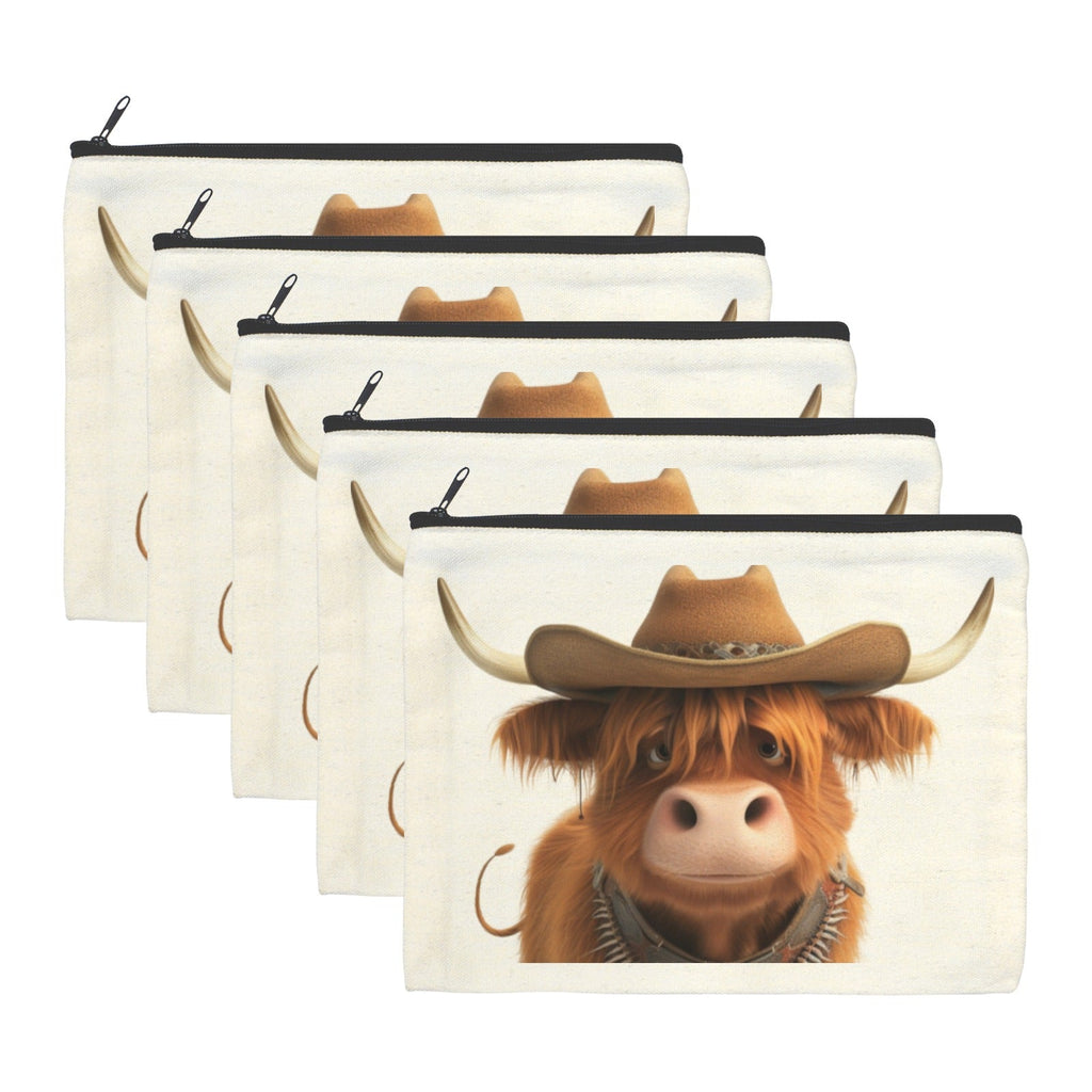 Cowboy Highland Cosmetic Bag Pack of 5 Made in America Baha Ranch Western Wear