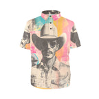 Baha Ranch Retro Pop Western Cool Cowboy Polo Shirt Baha Ranch Western Wear