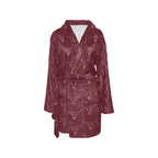 Burgundy Longhorn Women's Western Bath Robe Baha Ranch Western Wear