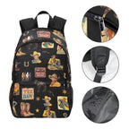 Vintage Cowboy Collage Western Backpack Baha Ranch Western Wear