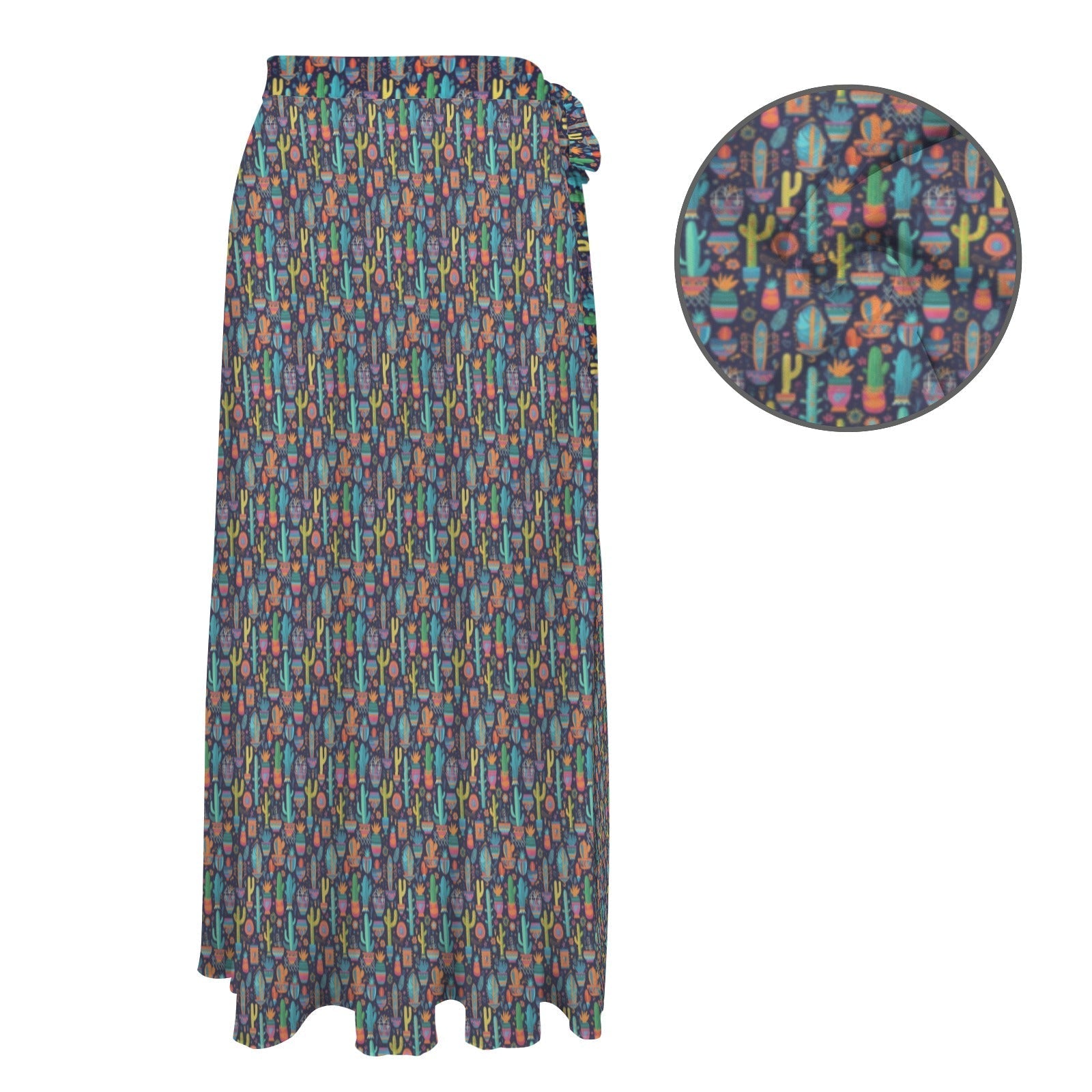 Baha Ranch Cactus Crazy Beach Coverup Skirt Baha Ranch Western Wear