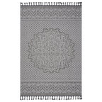 NAAR Guros Collection 8X10 Gray / White / Medallion Indoor / Outdoor Area Rug