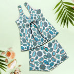 Baha Ranch Turquoise Crazy Tankini Boy Shorts Swim Set Baha Ranch Western Wear