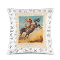 Baha Ranch Stamped Rodeo 2 Velvety Soft Pillow Case Made in America Baha Ranch Western Wear