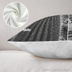 Baha Ranch Black White Cactus Velvety Soft Pillow Case Made in America Baha Ranch Western Wear