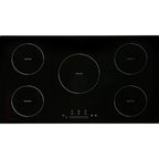Electric Cooktop, 5 Burners, 36'' Induction Stove Top, Built-in Magnetic Cooktop 9200W, 9 Heating Level Multifunctional Burner, LED Touch Screen w/ Child Lock & Over-Temperature Protection
