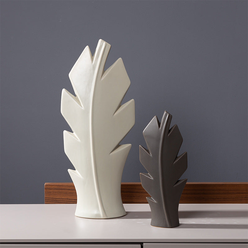 Model Room Exhibition Hall Entrance Matte Ceramic Art Vase