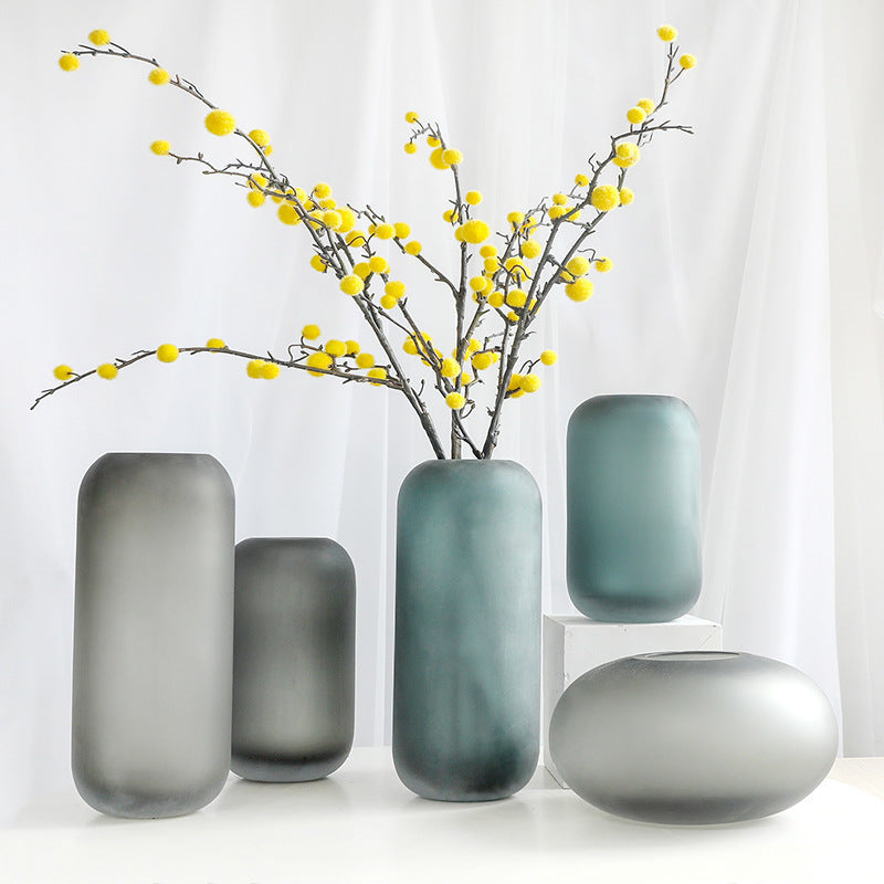 Classic Flower Artificial Flower Glass Vase