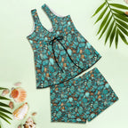 Baha Ranch All Turquoise Tankini & Boy Shorts Swim Set Baha Ranch Western Wear