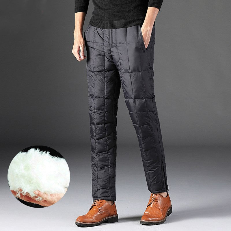 Thicken plus fat high waist plus size warm cotton pants