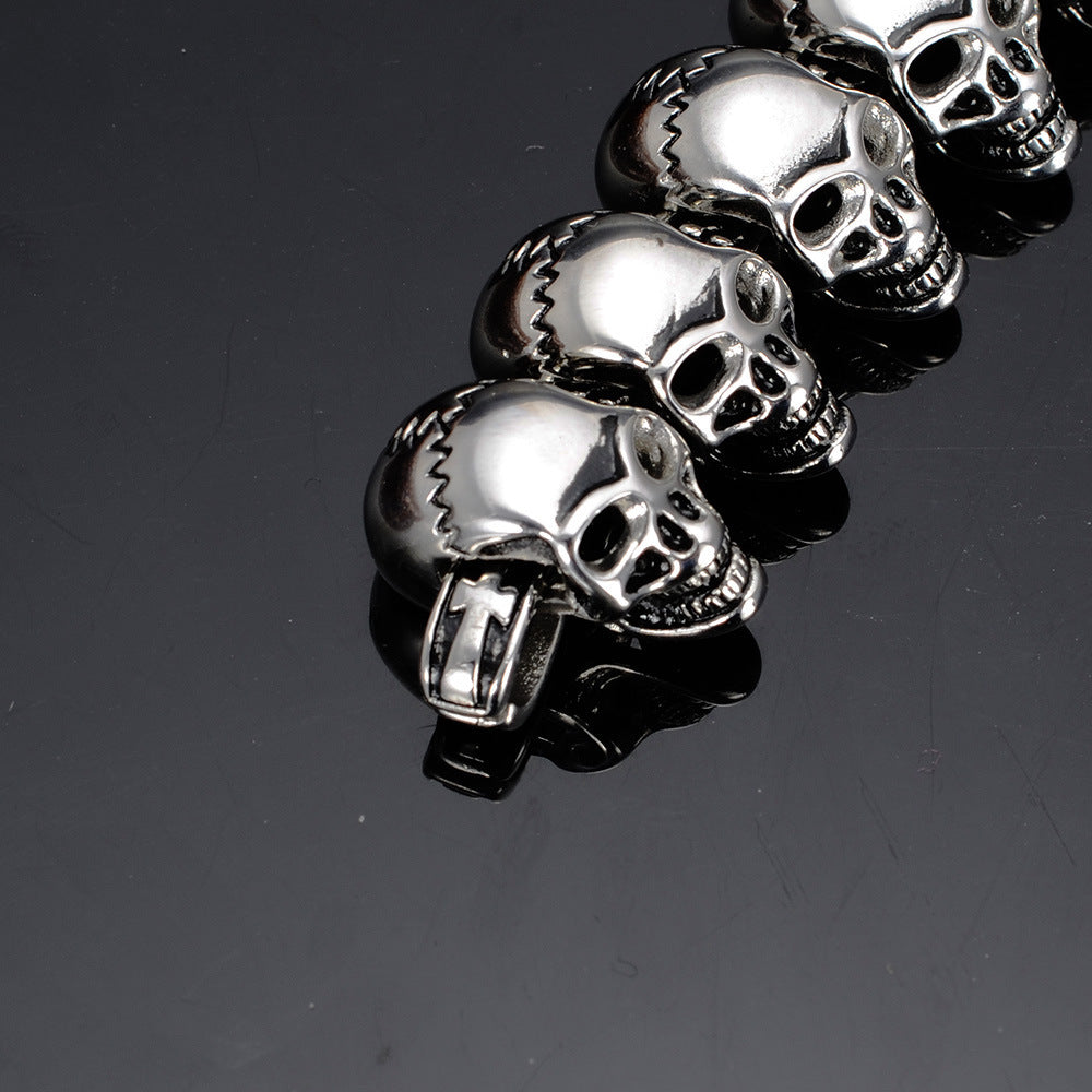 Titanium Steel Casting Personalized Bracelet European And American Punk