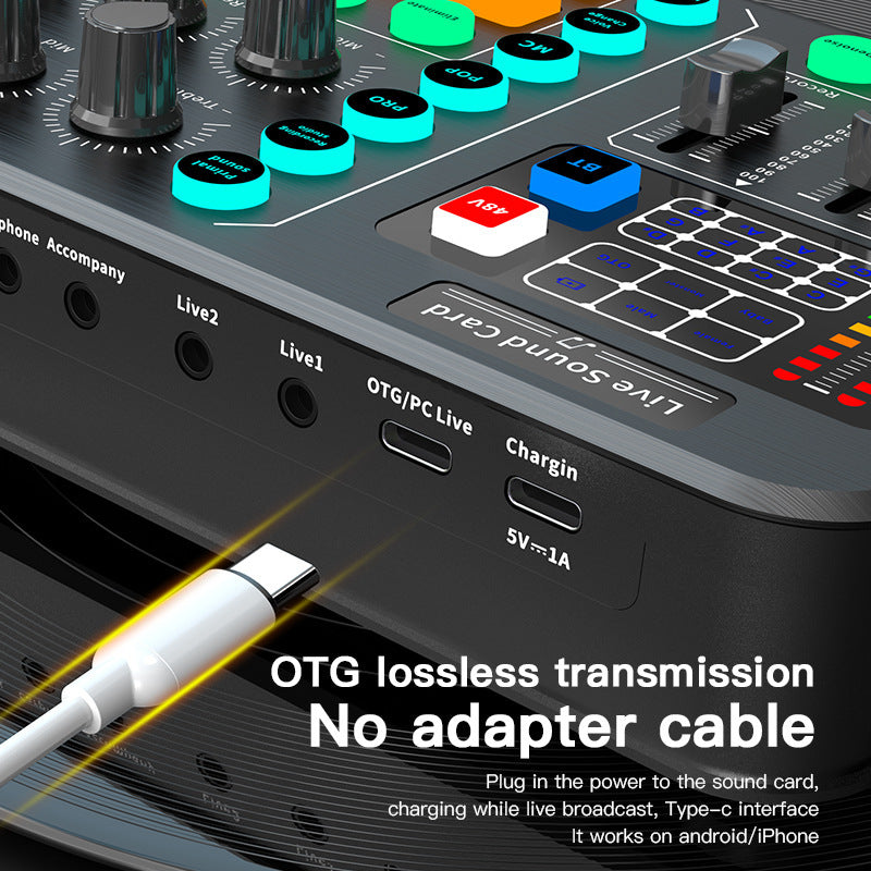 Fashion Minimalist Sound Card Support 48v Microphone
