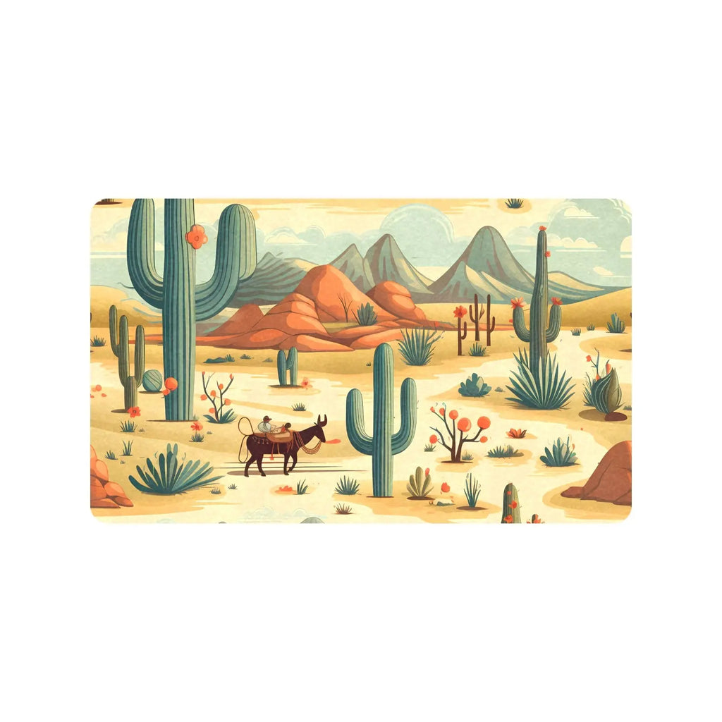 Desert Oasis Floor Mat 30" x 18" Made in America Baha Ranch Western Wear