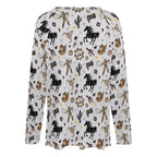 Baha Ranch Western Print Long Sleeve Top Baha Ranch Western Wear