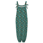 Baha Ranch All Turquoise Overalls Jumpsuit Baha Ranch Western Wear