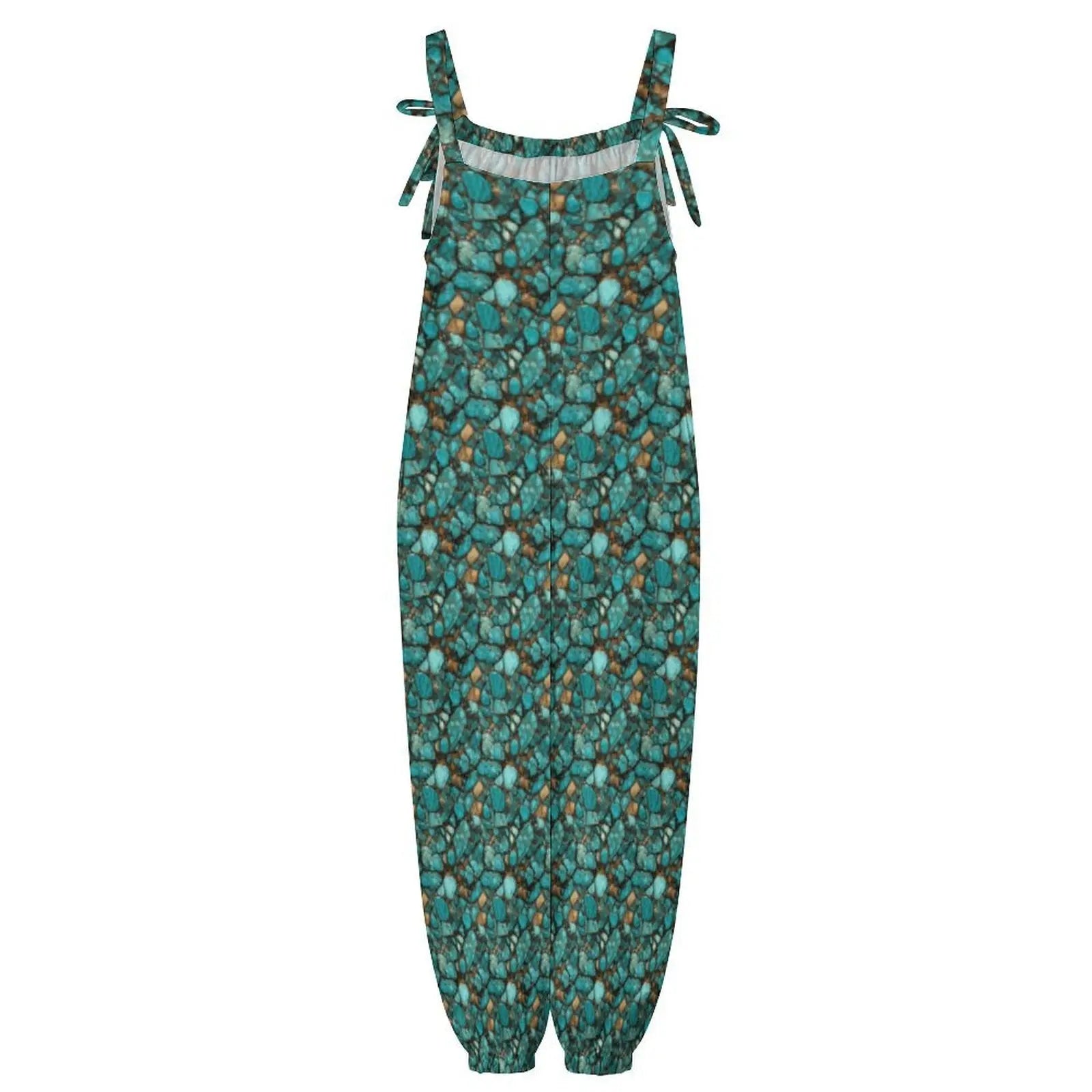 Baha Ranch All Turquoise Overalls Jumpsuit Baha Ranch Western Wear