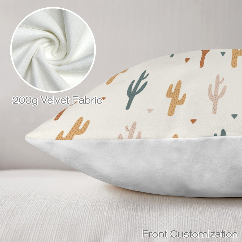 Cactus Velvety Soft Throw Pillow Case Made in America Baha Ranch Western Wear