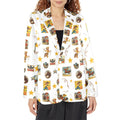 Baha Ranch Vintage Cowgirl Collage Women's Western Blazer in White Baha Ranch Western Wear