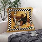 Basset Hound Throw Pillow Case Made in America Baha Ranch Western Wear