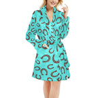 Turquoise Horseshoe Women's Western Bath Robe Baha Ranch Western Wear