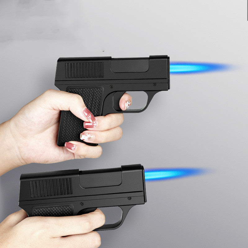 Personalized Creative Windproof Inflatable Lighter Cigarette Case Integrated