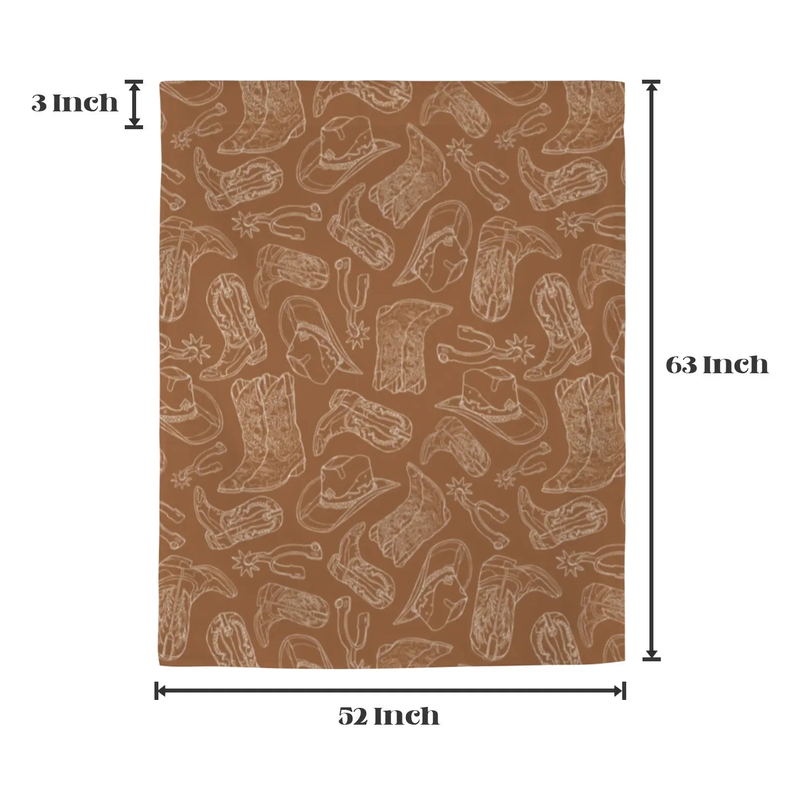 Western Print Curtains (52" x 63" ) Made in America Baha Ranch Western Wear