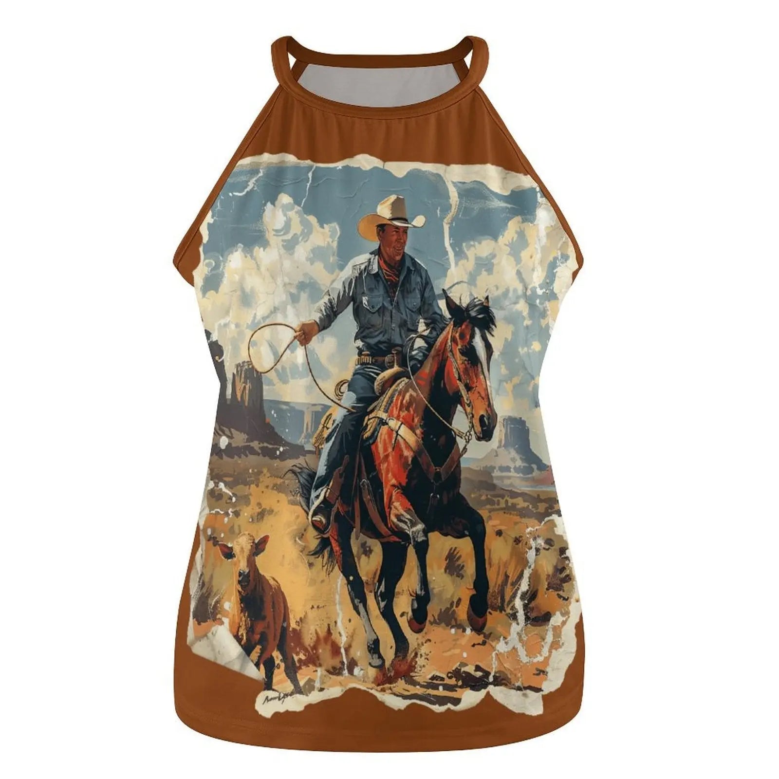 Baha Ranch Ranching Western Tank Top Baha Ranch Western Wear