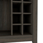 Bar Cabinet, One Open Drawer, One Open Shelf, Carbon Espresso