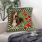 Basset Hound Throw Pillow Case Made in America Baha Ranch Western Wear