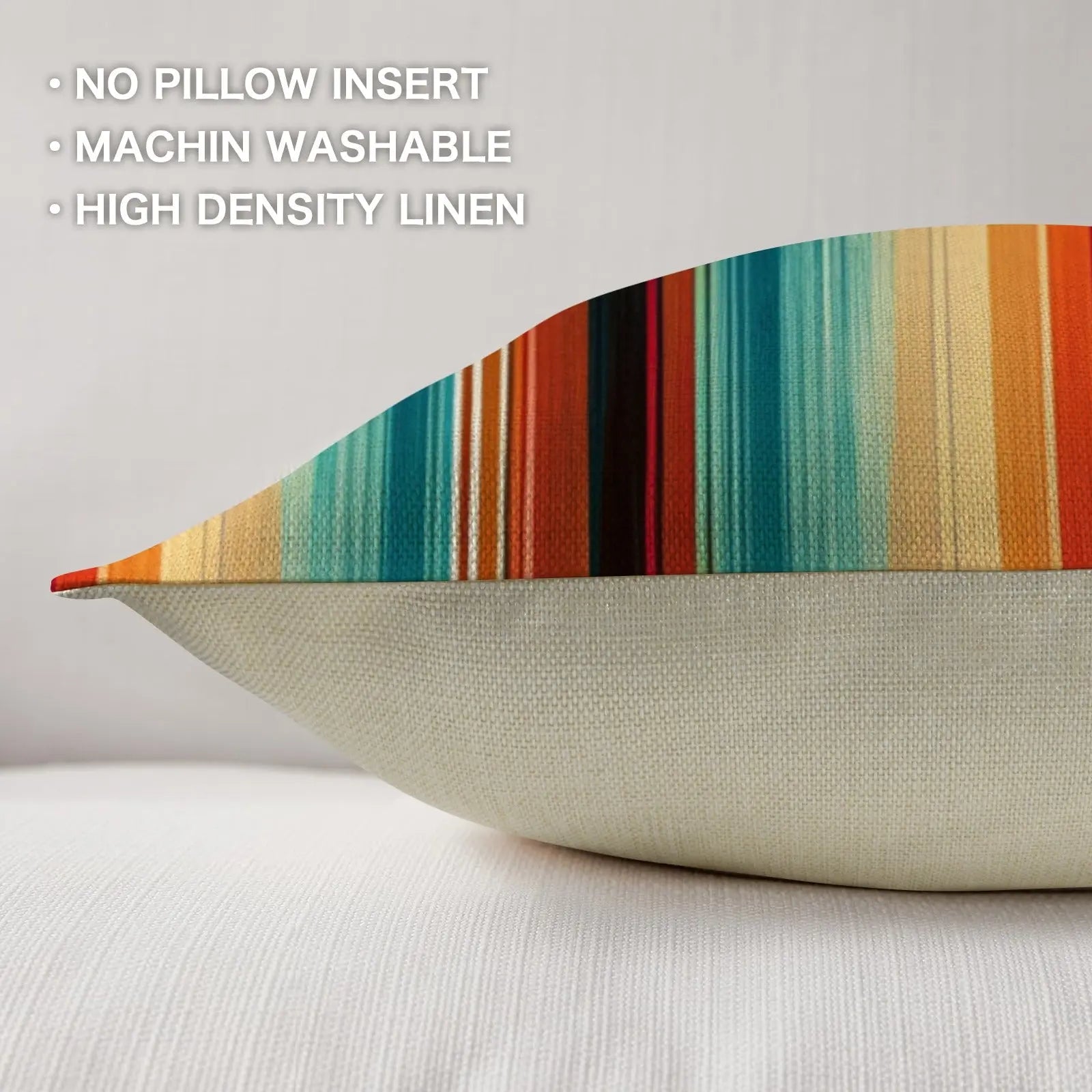 Colores De Mexico Southwest Serape Pillow Case 18x18" Made in America Baha Ranch Western Wear