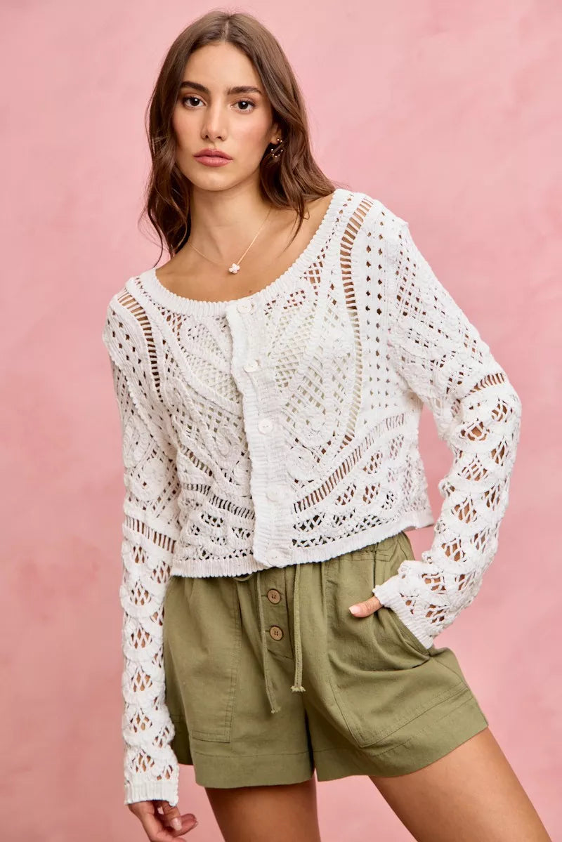 SO ME Paper Bag Patch Pocket Drawstring Twill Shorts