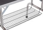 Professional Dog Grooming Table Large Adjustable Heavy Duty Portable with Arm and Noose Mesh Tray in Black Stainless Steel